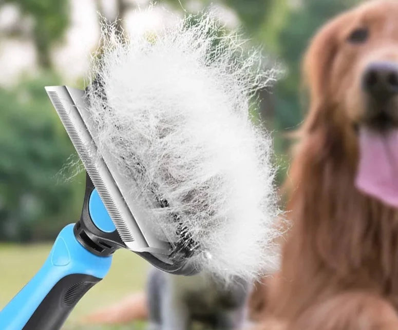 CEPILLO REMOVEDOR DE PELO MASCOTAS 2 EN 1