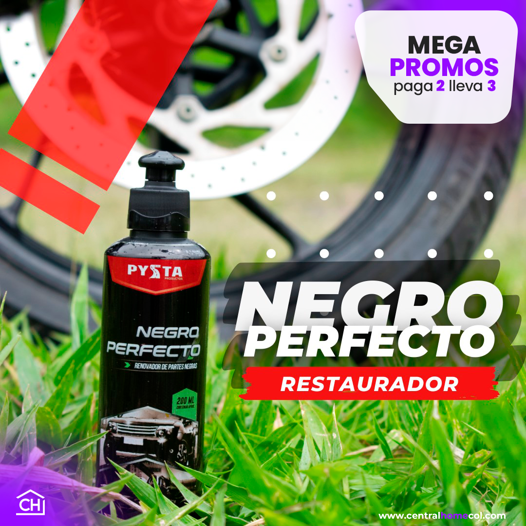 RESTAURADOR DE PARTES NEGRAS PARA VEHÍCULOS Y MOTOS