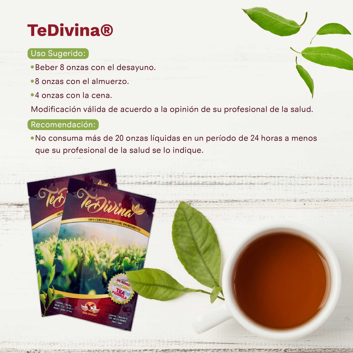 TÉ DIVINA®️ Desintoxicación para la sangre y cuerpo