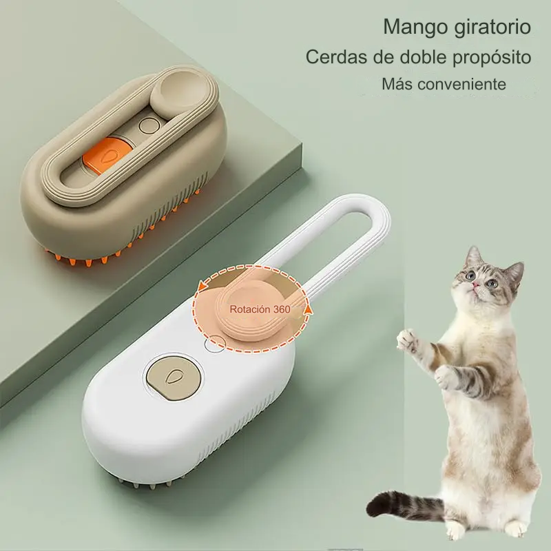 CEPILLO VAPORIZADOR PARA MASCOTAS