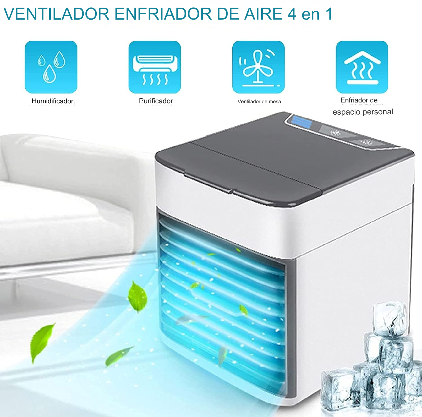 MINI CLIMA/AIRE ACONDICIONADO PERSONAL 4 EN 1